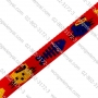 สายทอ ลายแฟนซีสีแดง 6 หุน สำหรับทำปลอกคอสัตว์เลี้ยง ม้วนละ 50 ม