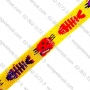 สายทอ ลายแฟนซีสีเหลือง 6 หุน สำหรับทำปลอกคอสัตว์เลี้ยง ม้วนละ50ม