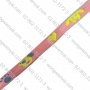 สายทอ ลายแฟนซีสีชมพู 10 มิล สำหรับทำปลอกคอสัตว์เลี้ยง ม้วนละ50 ม