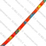 สายทอ ลายแฟนซีสีส้ม 10 มิล สำหรับทำปลอกคอสัตว์เลี้ยง ม้วนละ50ม