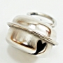 กระพรวน กลมแบน เหล็ก size S ชุบนิเกิ้ล ขนาด 20x13 มิล (100 ตัว)