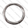 ห่วงเหล็กกลม เปิดได้ แบบสปริง ขนาด 1.2" ชุบเงิน